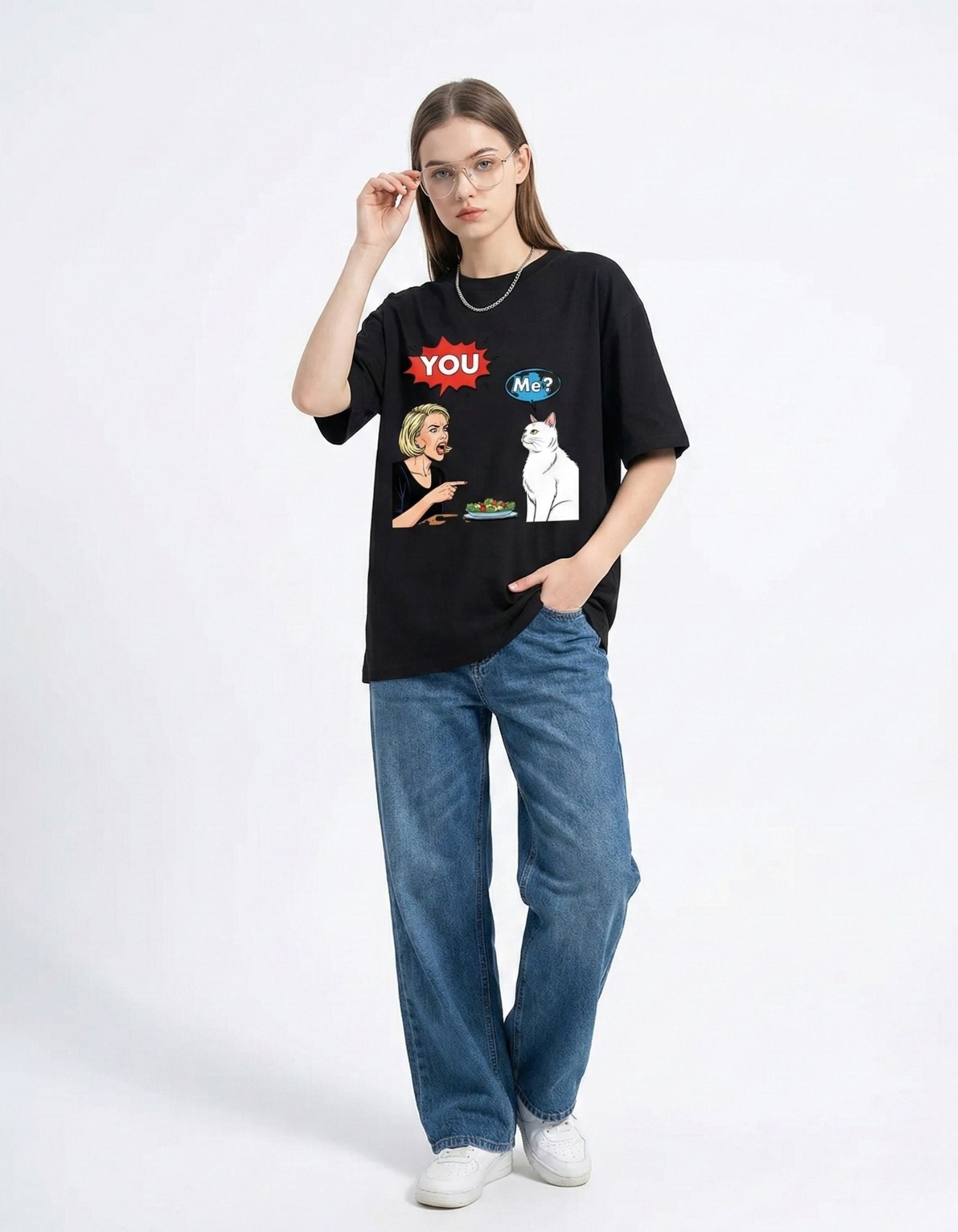 You vs Me Oversized Tee