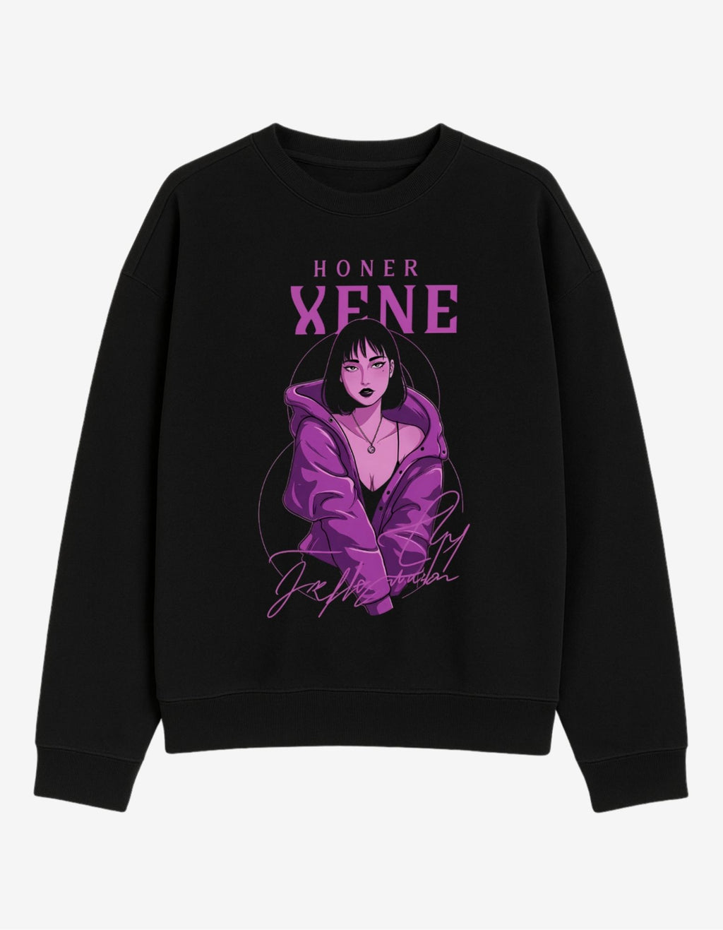 Violet Honor Oversized Sweatshirt