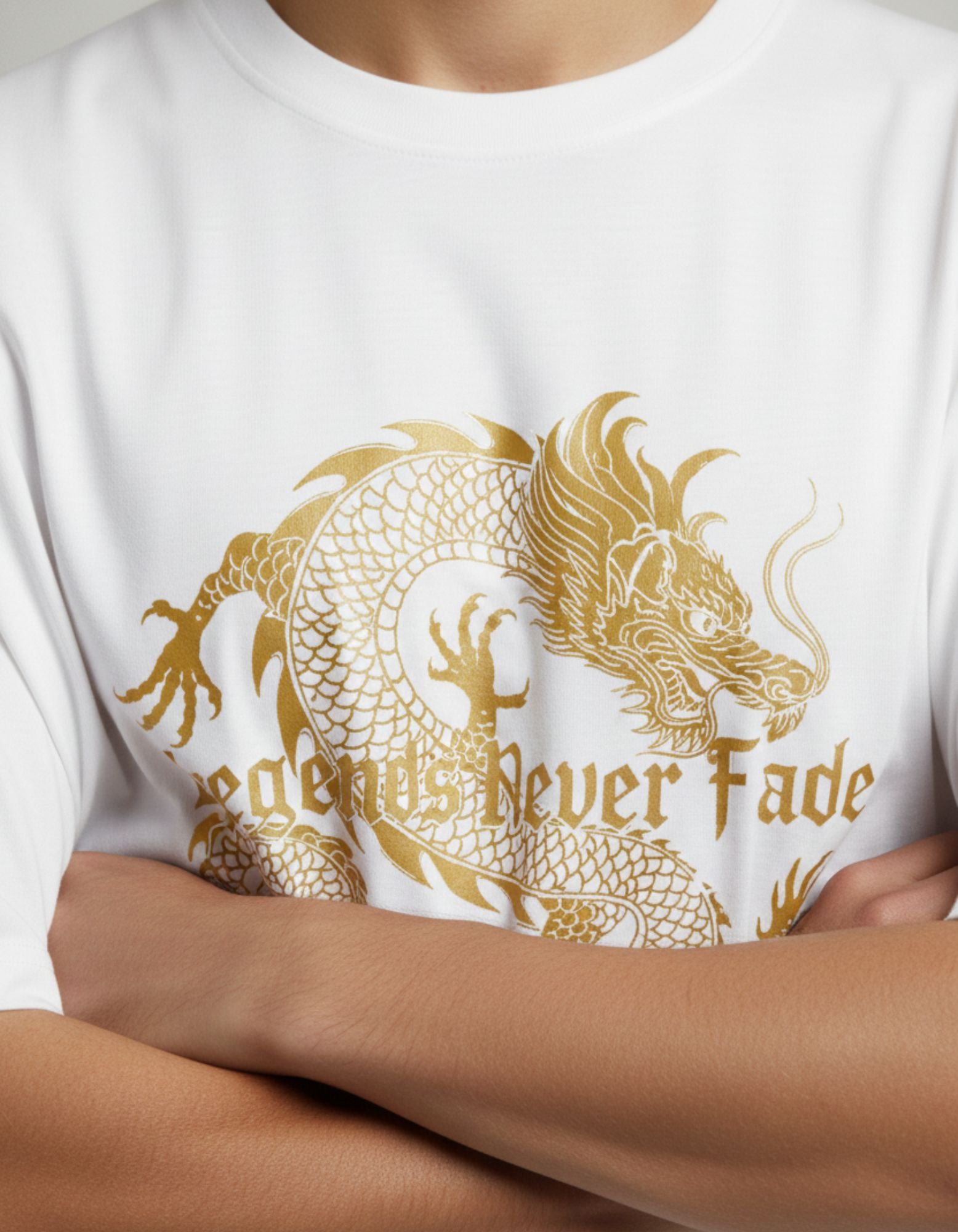 Legends Not Fade Terry T-shirt – Bold & Timeless Fashion