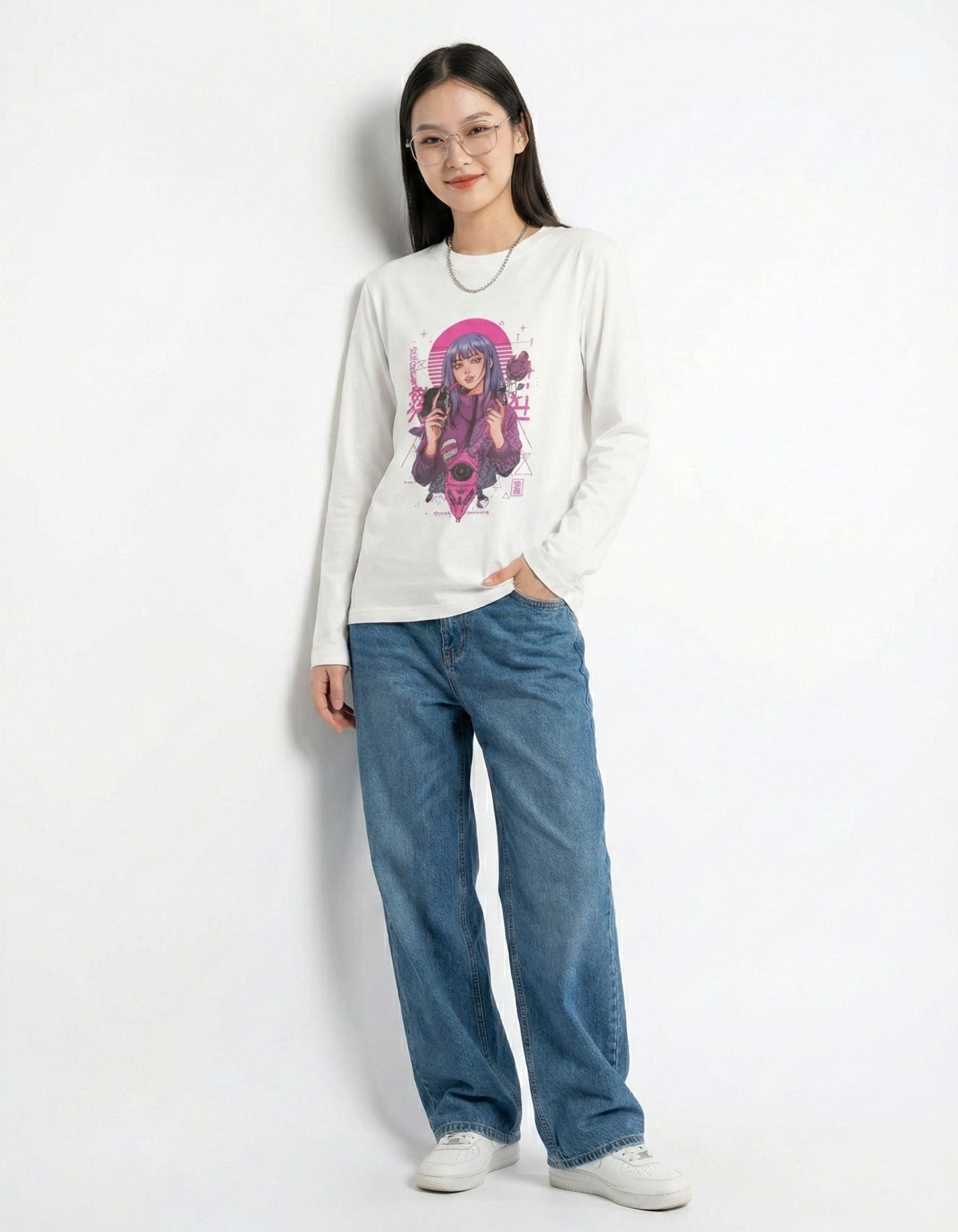 Neon Dream Girl Full Sleeve T-Shirt