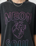 Neon Soul Acid Wash Oversized Tee