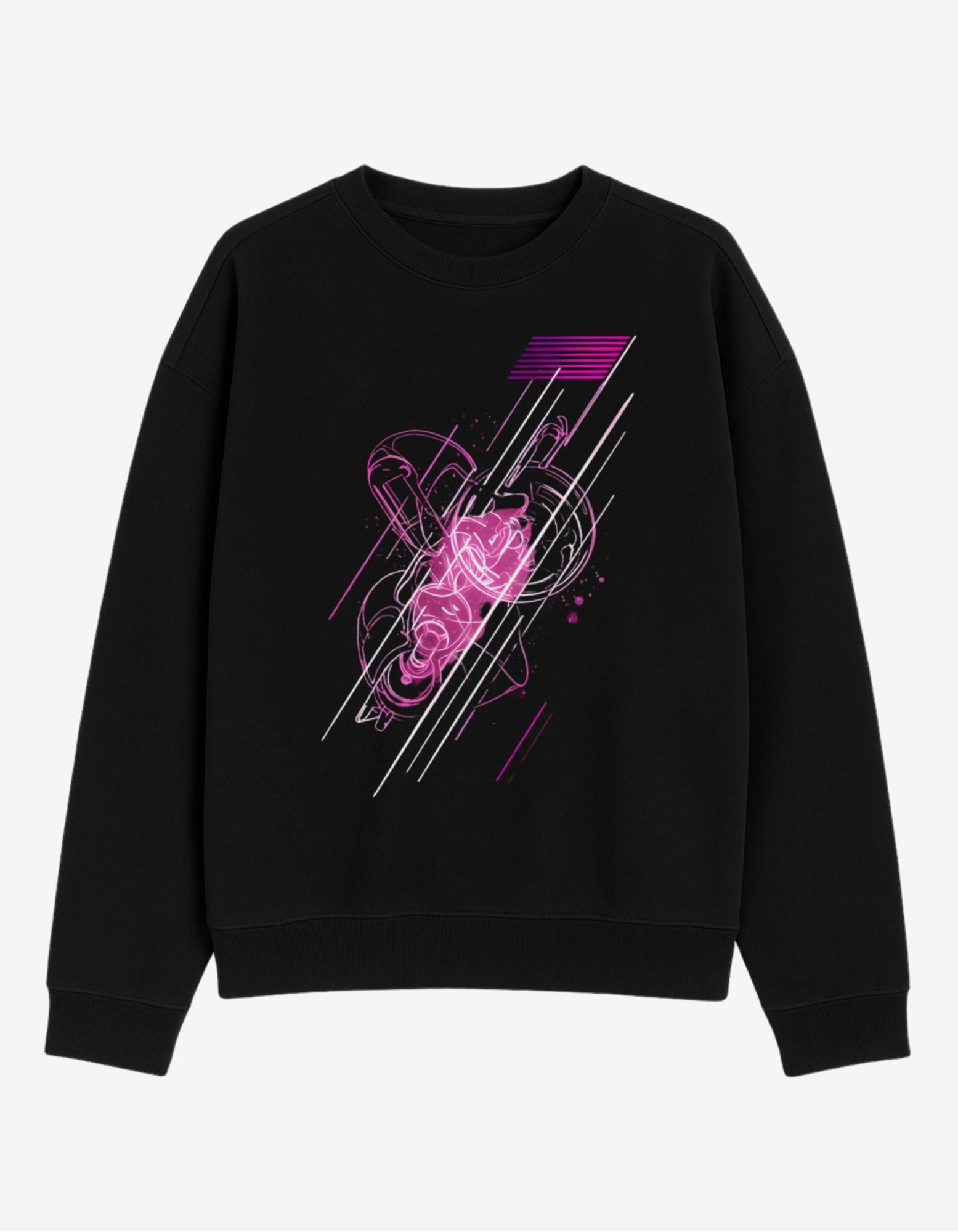 Oversized Sweatshirt – Neon Heartbeat