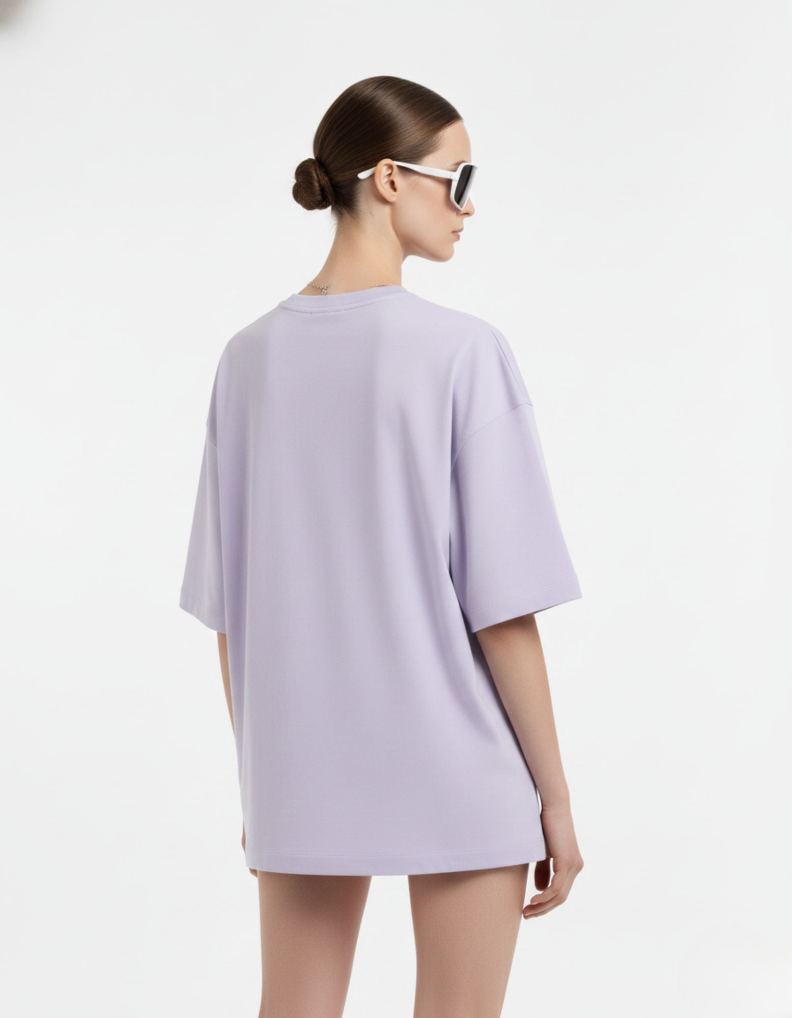 Terry Oversized Tee – Dark Rose Edition