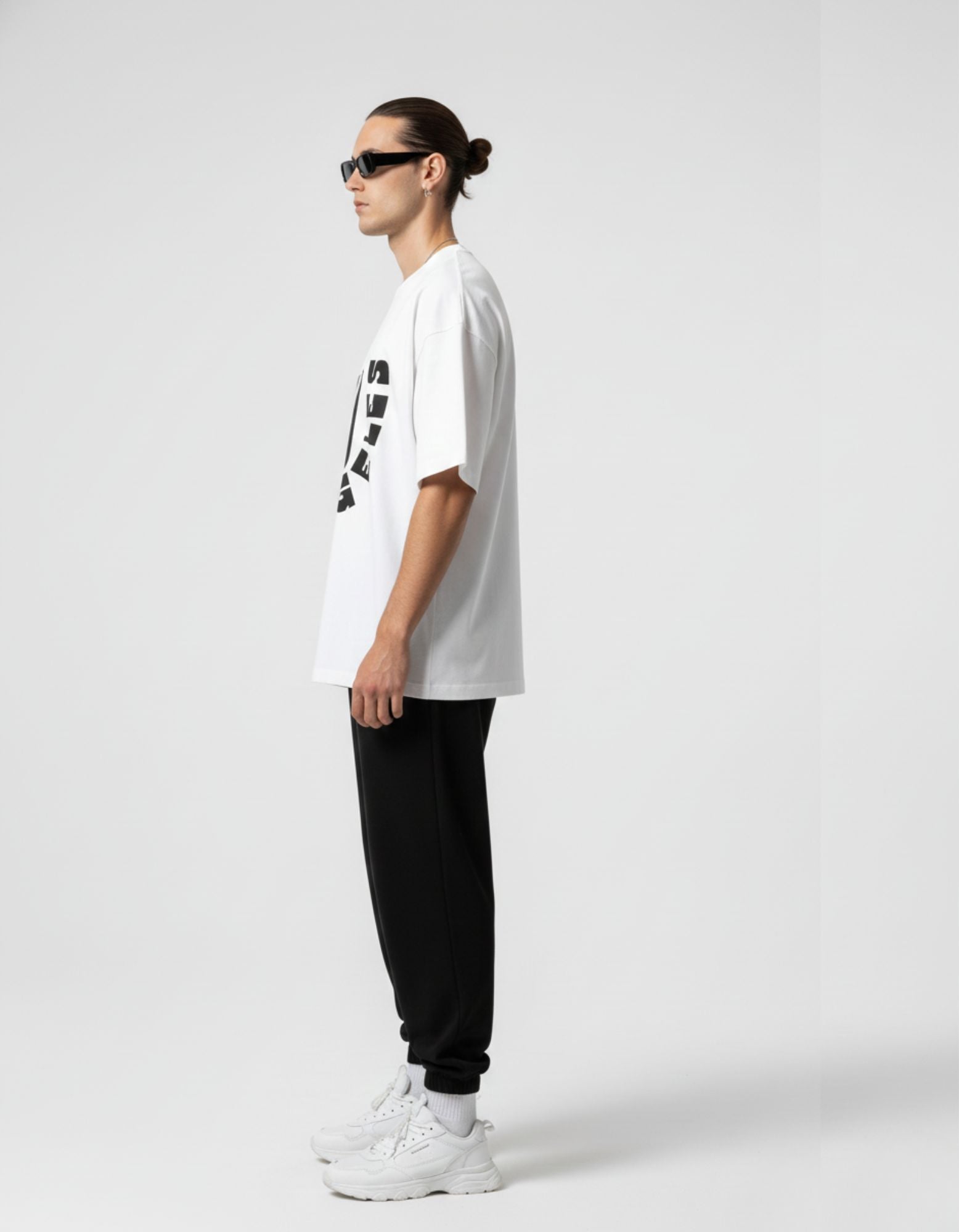 Terry Oversized T-Shirt with Los Angeles Print – Bold City Vibes