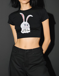 Cute Is Just My Cover Bunny Crop Tank