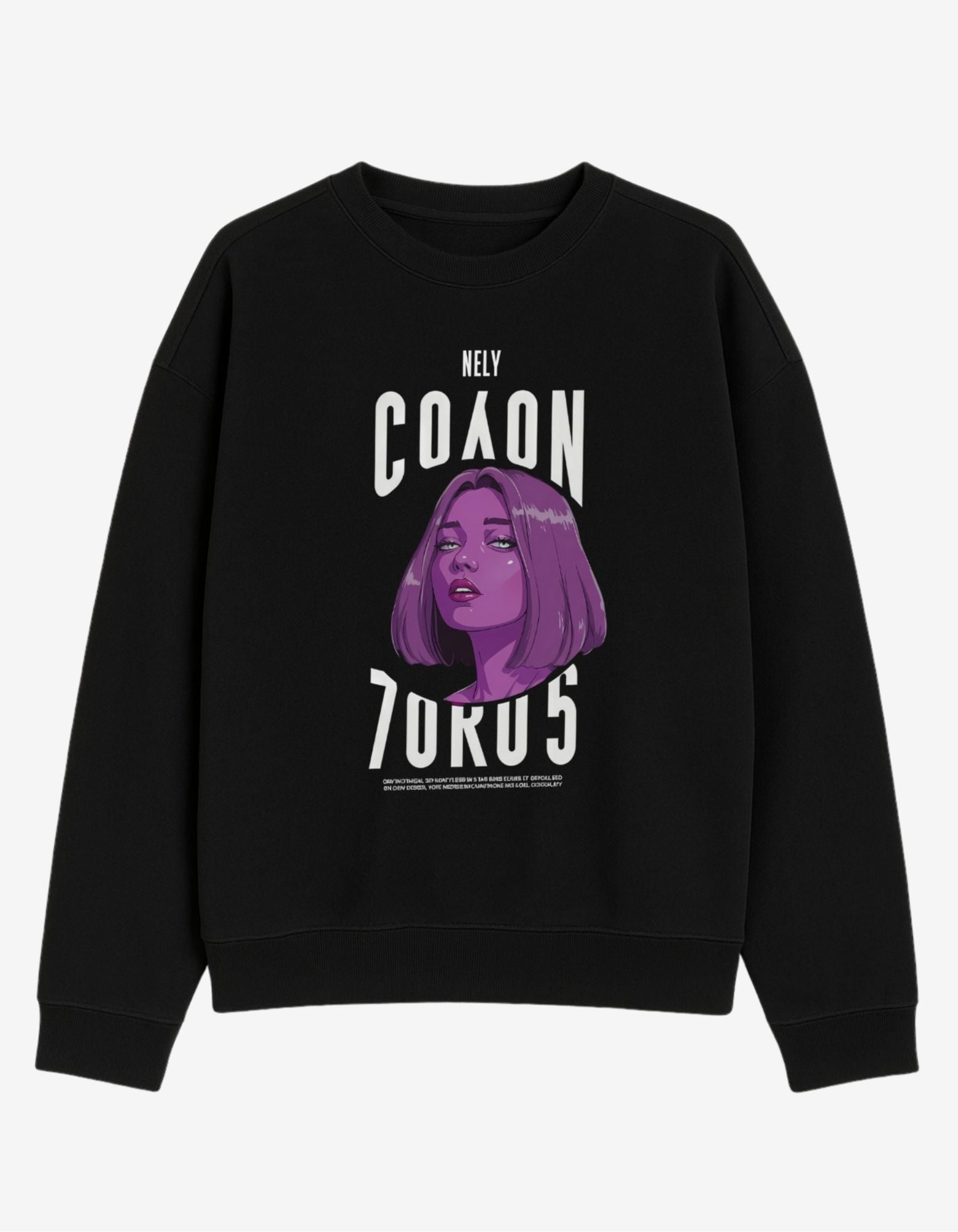 Violet Gaze Oversized Sweatshirt