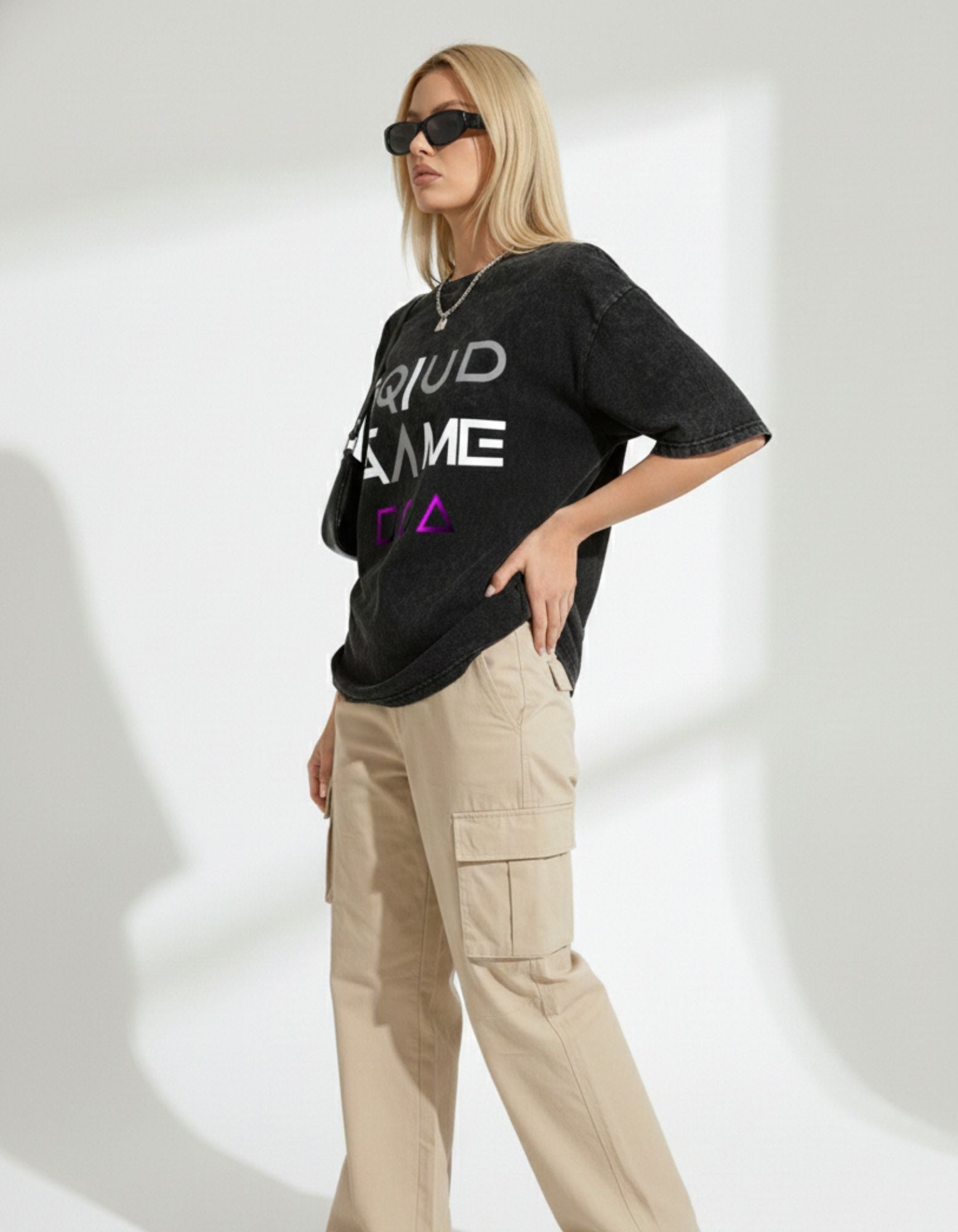 Acid Wash Squid Game T-Shirt