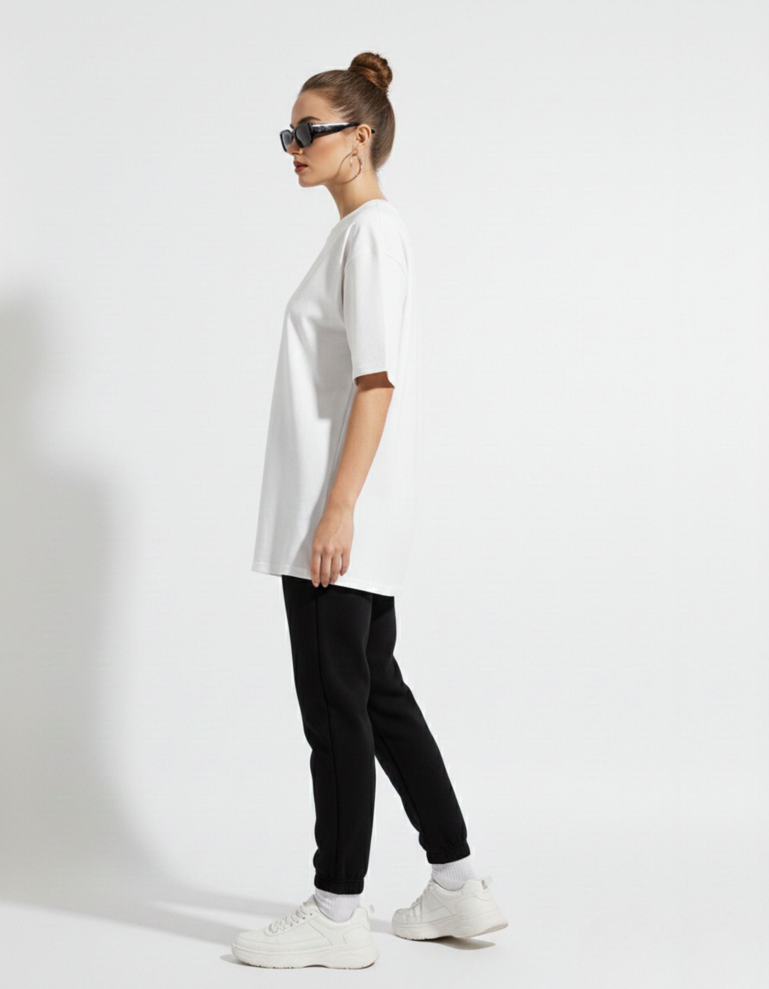 Terry Oversized T-Shirt with Los Angeles Print – Bold City Vibes