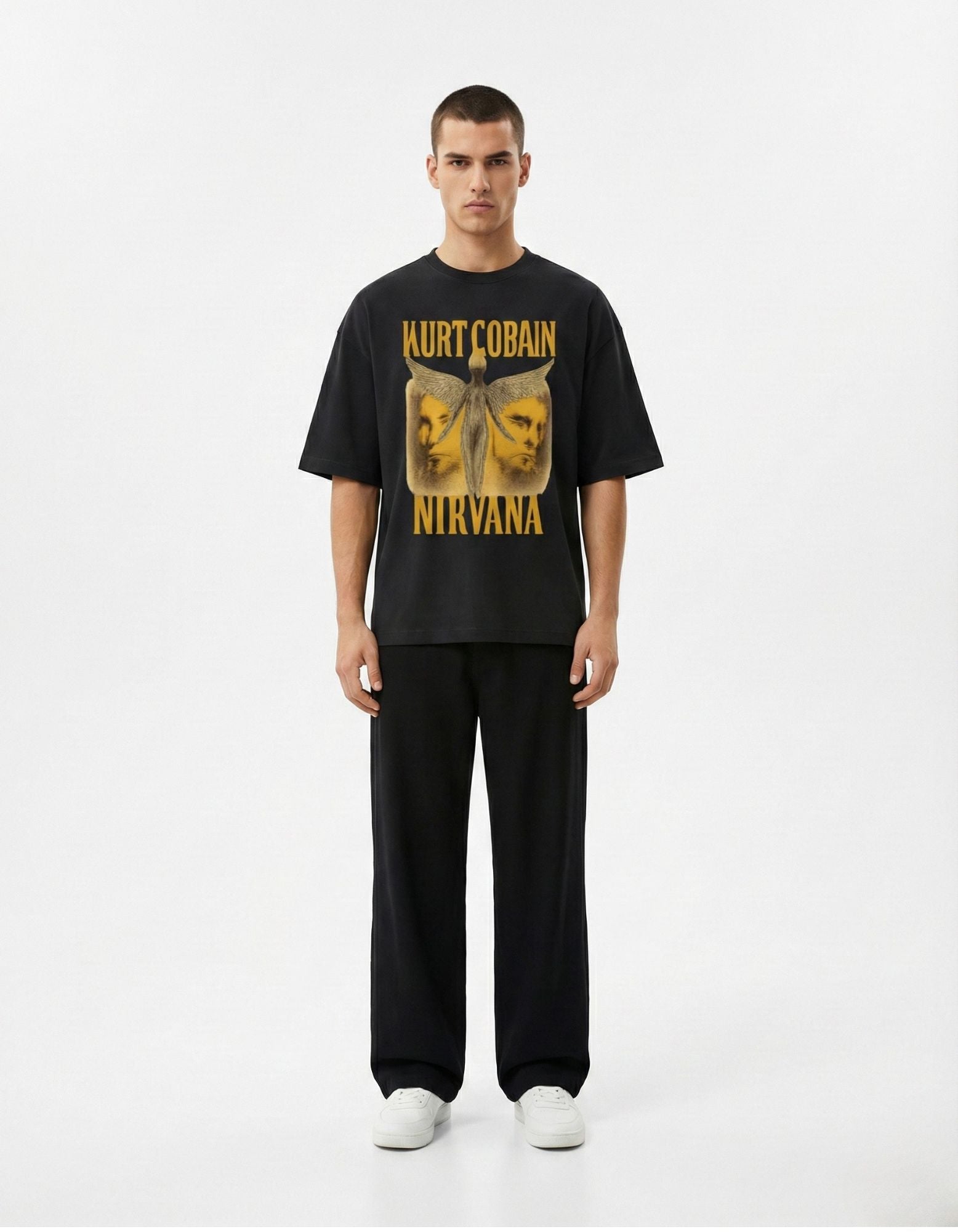 Kurt Cobain Nirvana Oversized Terry Tee