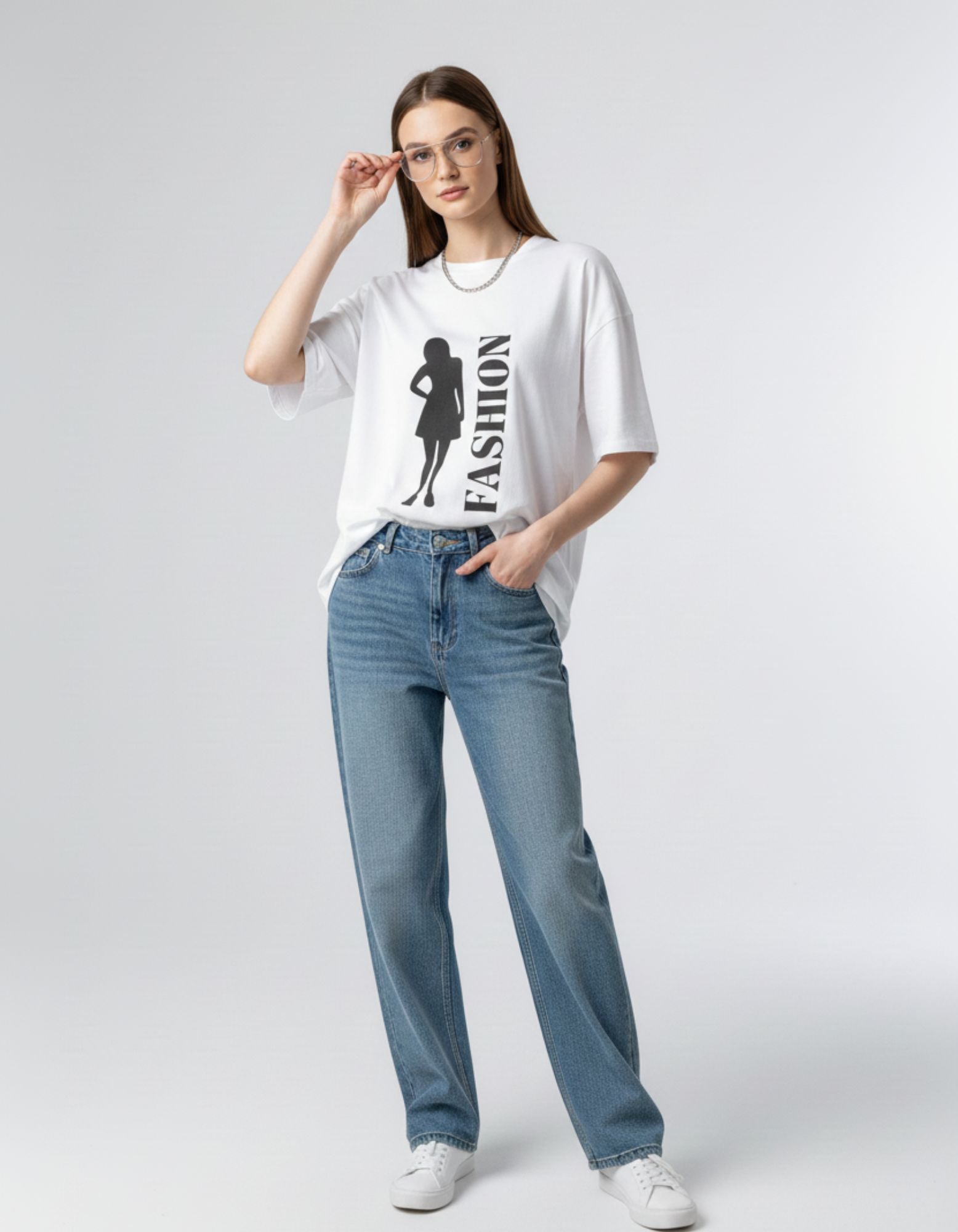 FASHION Silhouette Oversized T-Shirt