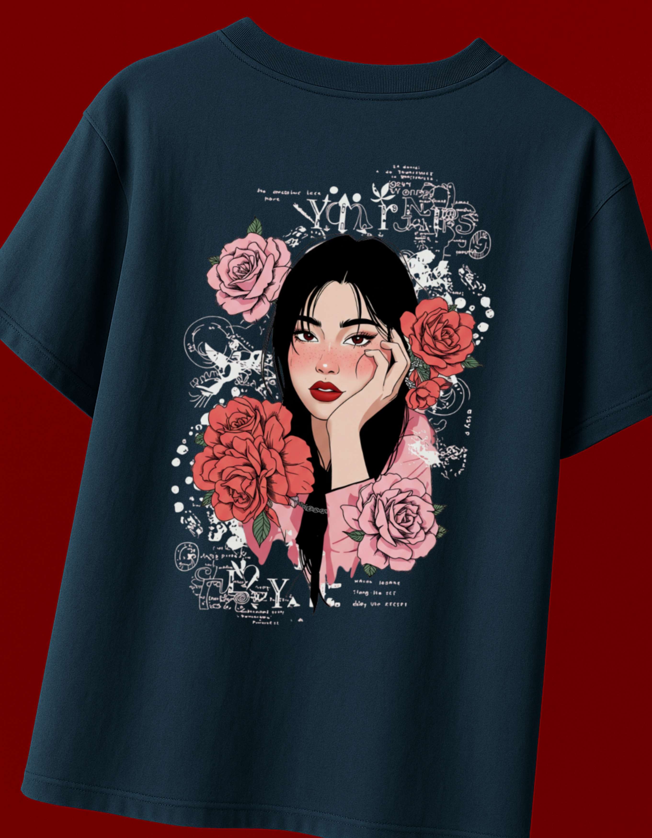 Rose Muse Oversized T-Shirt