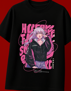 Oversized Anime Print T-Shirt