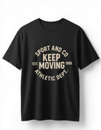 Keep Moving Athletic Graphic Tee