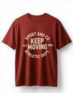 Keep Moving Athletic Graphic Tee