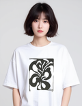 Abstract Monochrome Oversized Tee