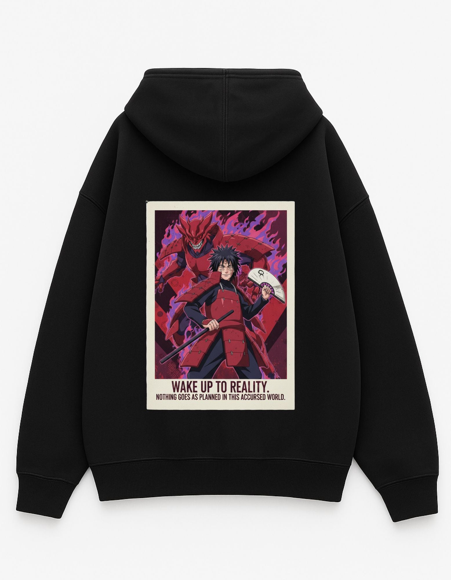Madara Uchiha Oversized Black Hoodie