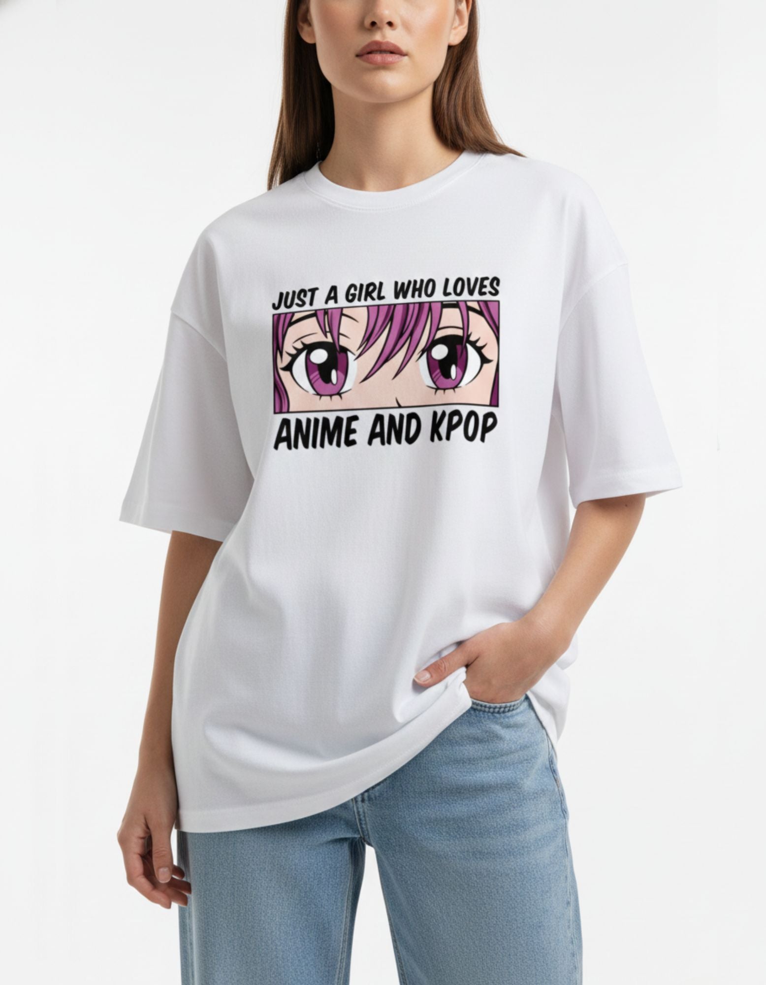 Just a Girl Who Loves K-Pop & Anime T-Shirt