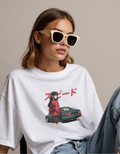 Speed Girl White JDM Tee
