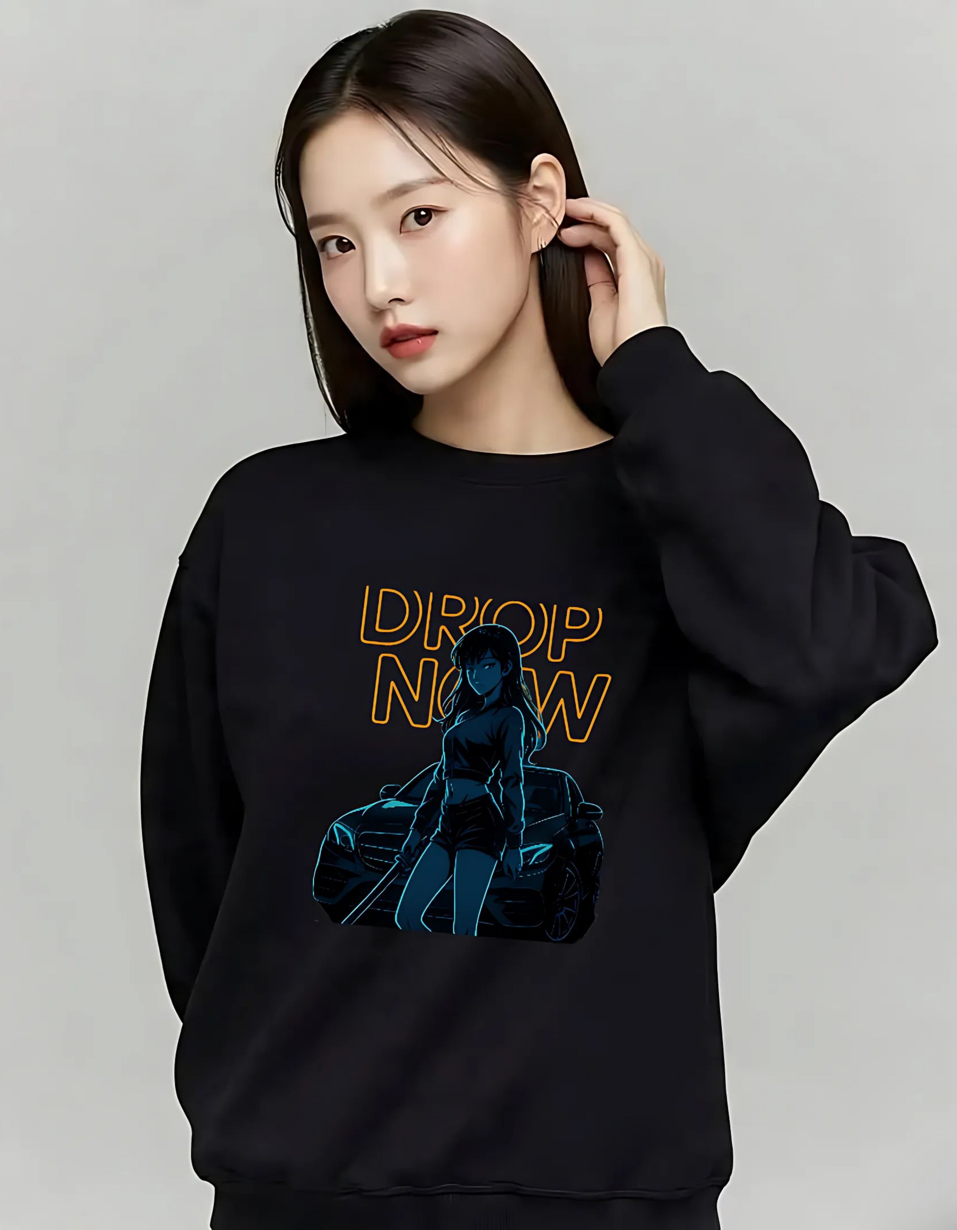 Drop Now Neon Graphic Sweatshirt