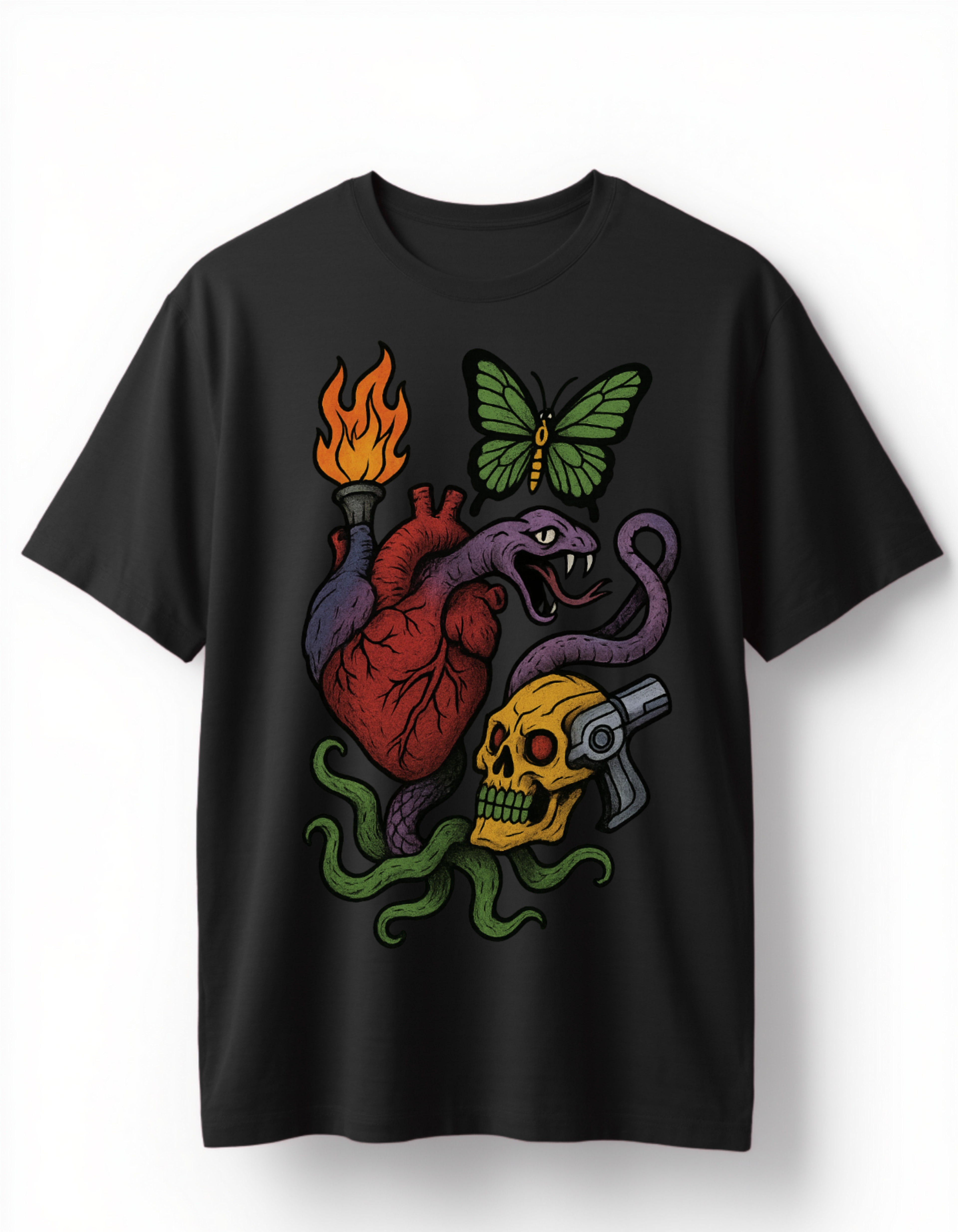 Chaos Anatomy Black Graphic Tee