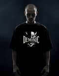 Demonic Silver Vinyl Oversized T-Shirt