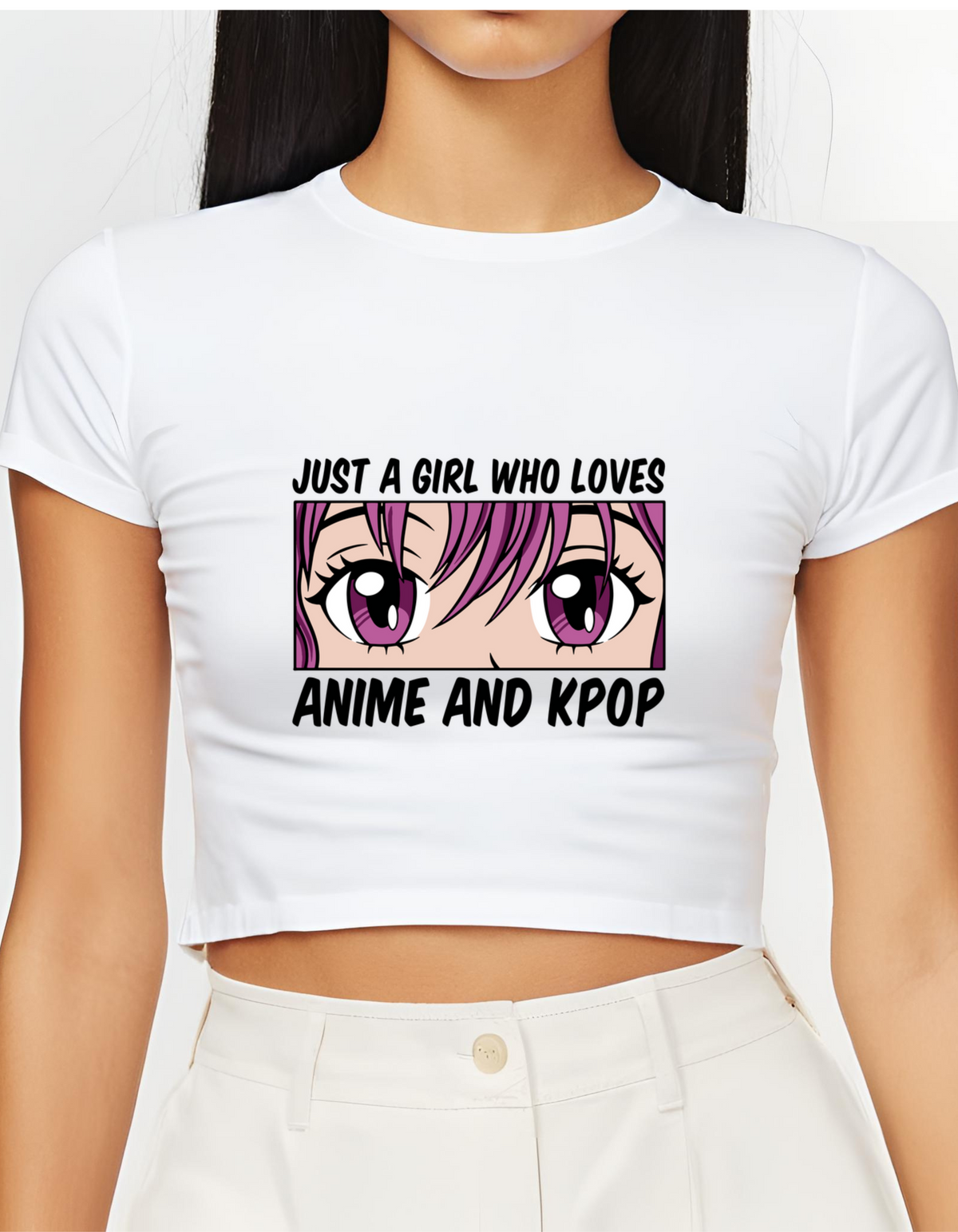 Anime Girl K-pop Inspired Crop Top