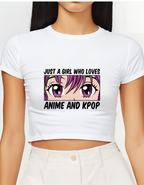 Anime Girl K-pop Inspired Crop Top