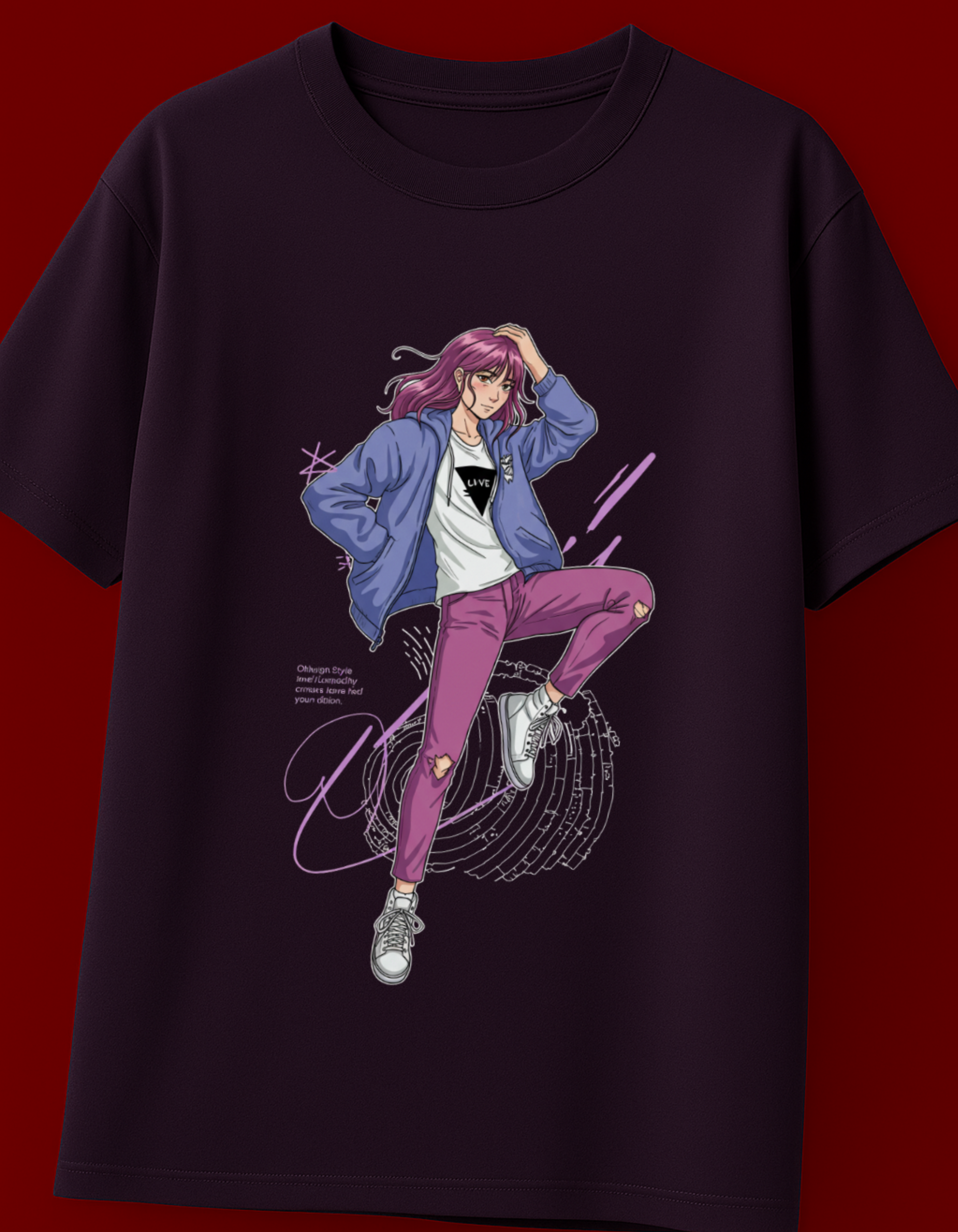 Oversized Anime Streetwear T-Shirt