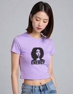 Energy Graphic Cropped T-Shirt