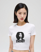 Energy Graphic Cropped T-Shirt
