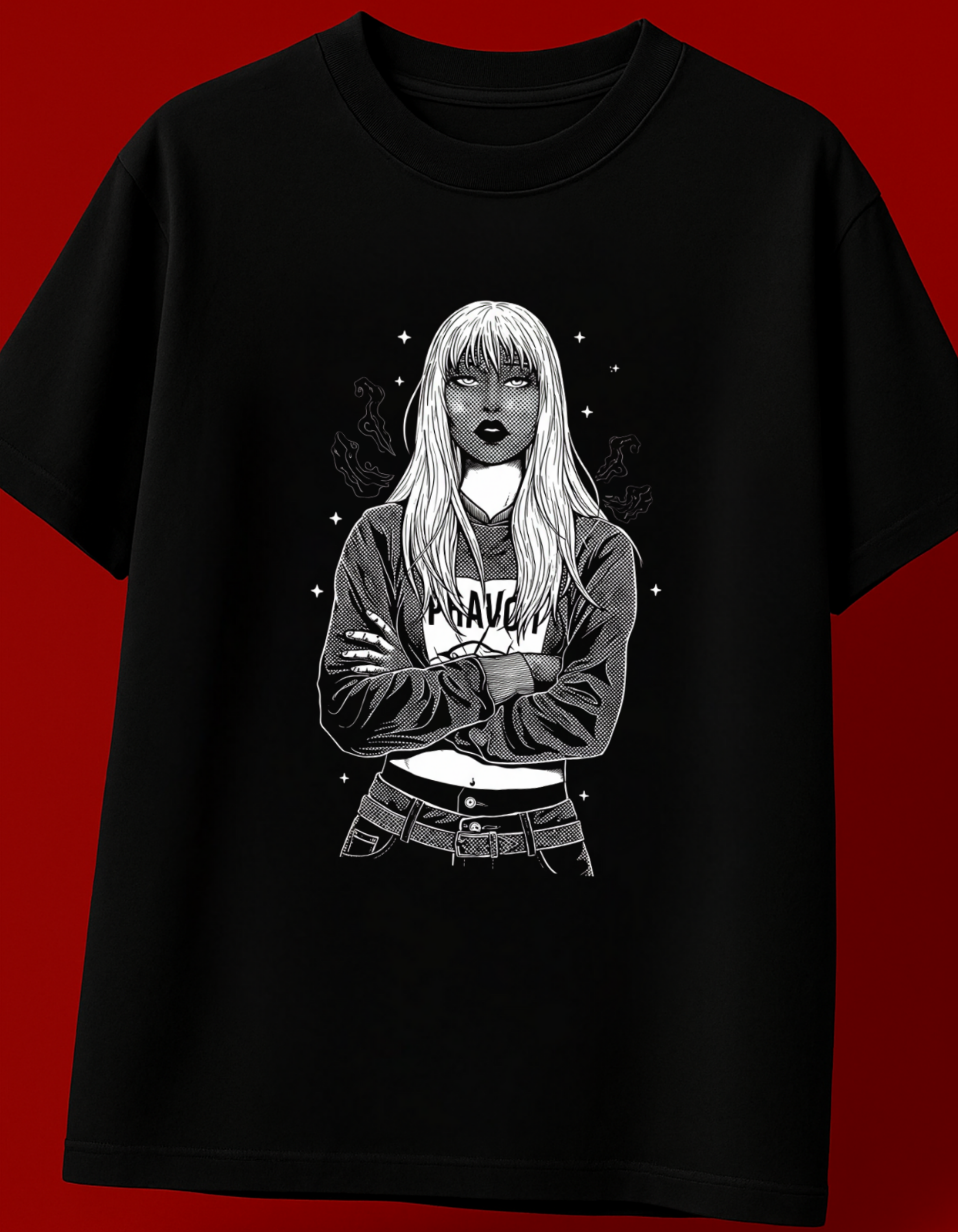 Monochrome Rebel Oversized T-Shirt