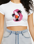 Tropical Sunset Cropped Top