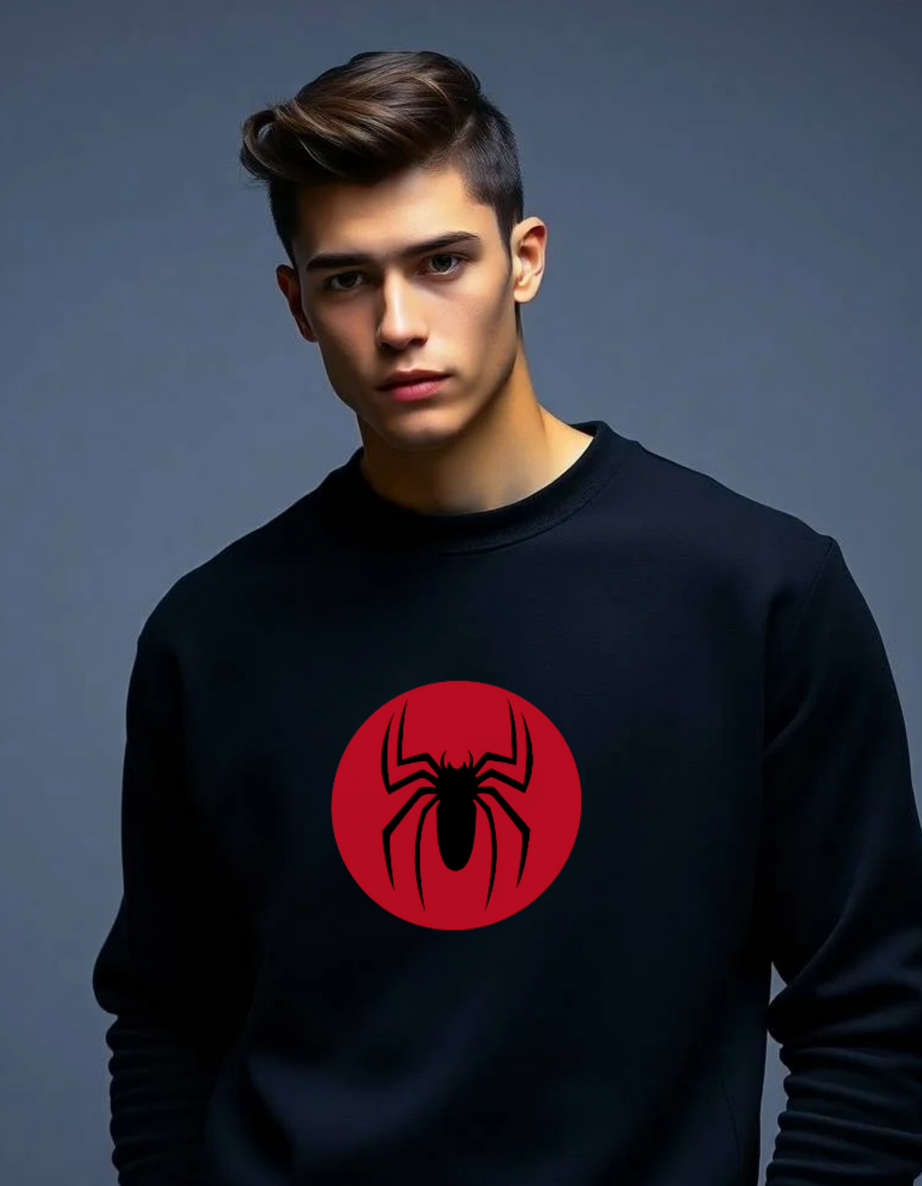 Terry Oversized Sweatshirt with Spider-Man Logo – Iconic Hero Vibes