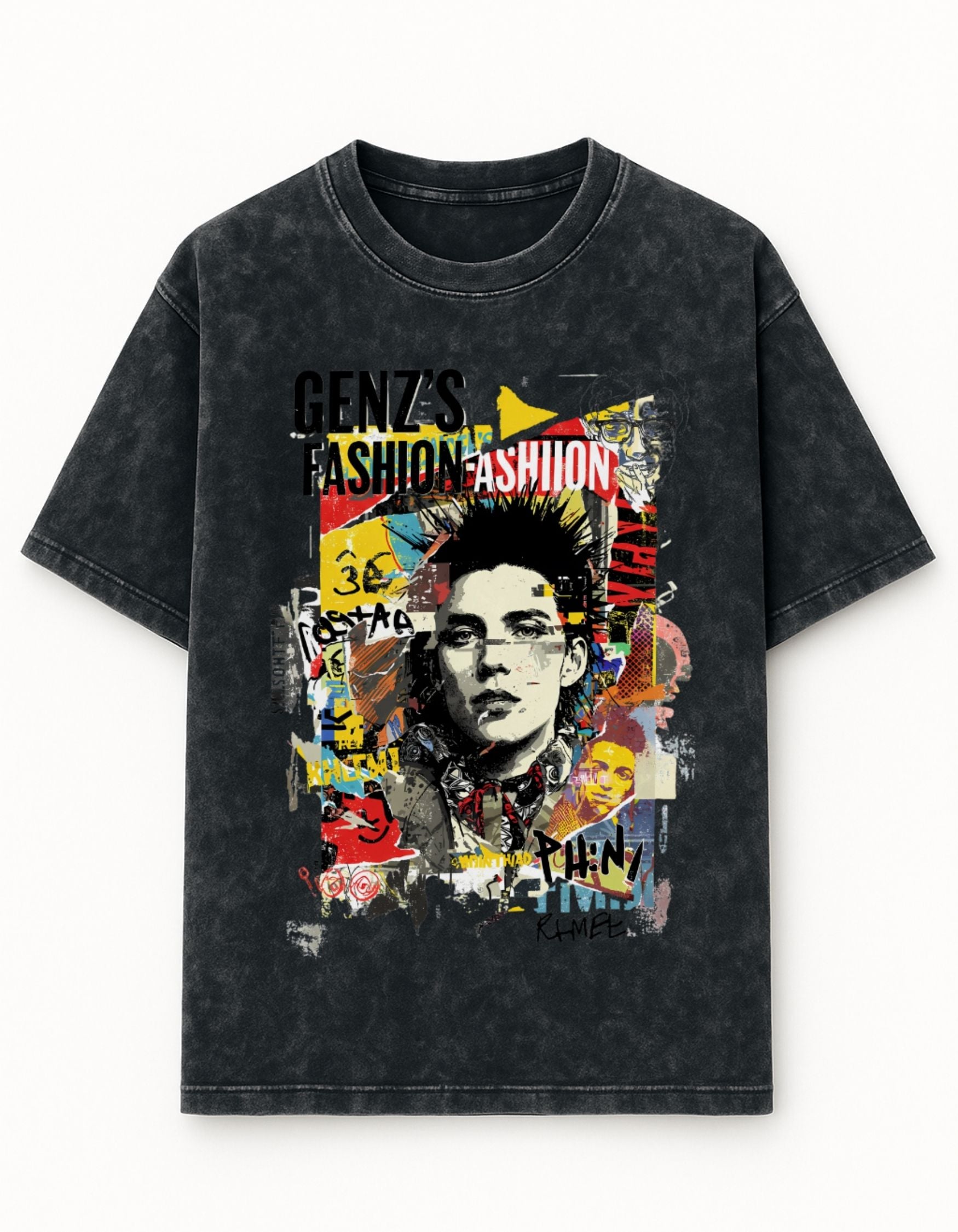 Urban Chaos Acid Wash Oversized Tee