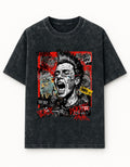 Anarchy Scream Acid Wash Oversized Tee