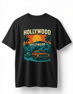 Hollywood Sunset Green Graphic Tee