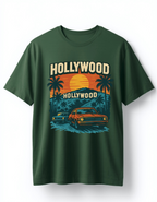Hollywood Sunset Green Graphic Tee