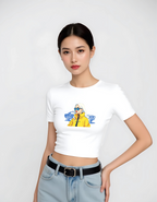 Graphic Print Crop Top – Casual & Chic Streetwear