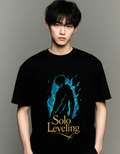 Solo Leveling Black Oversized Tee