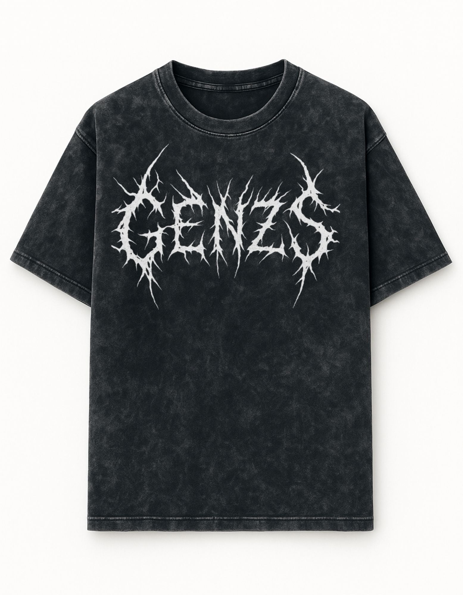 GENZS  Acid Wash Oversized Tee