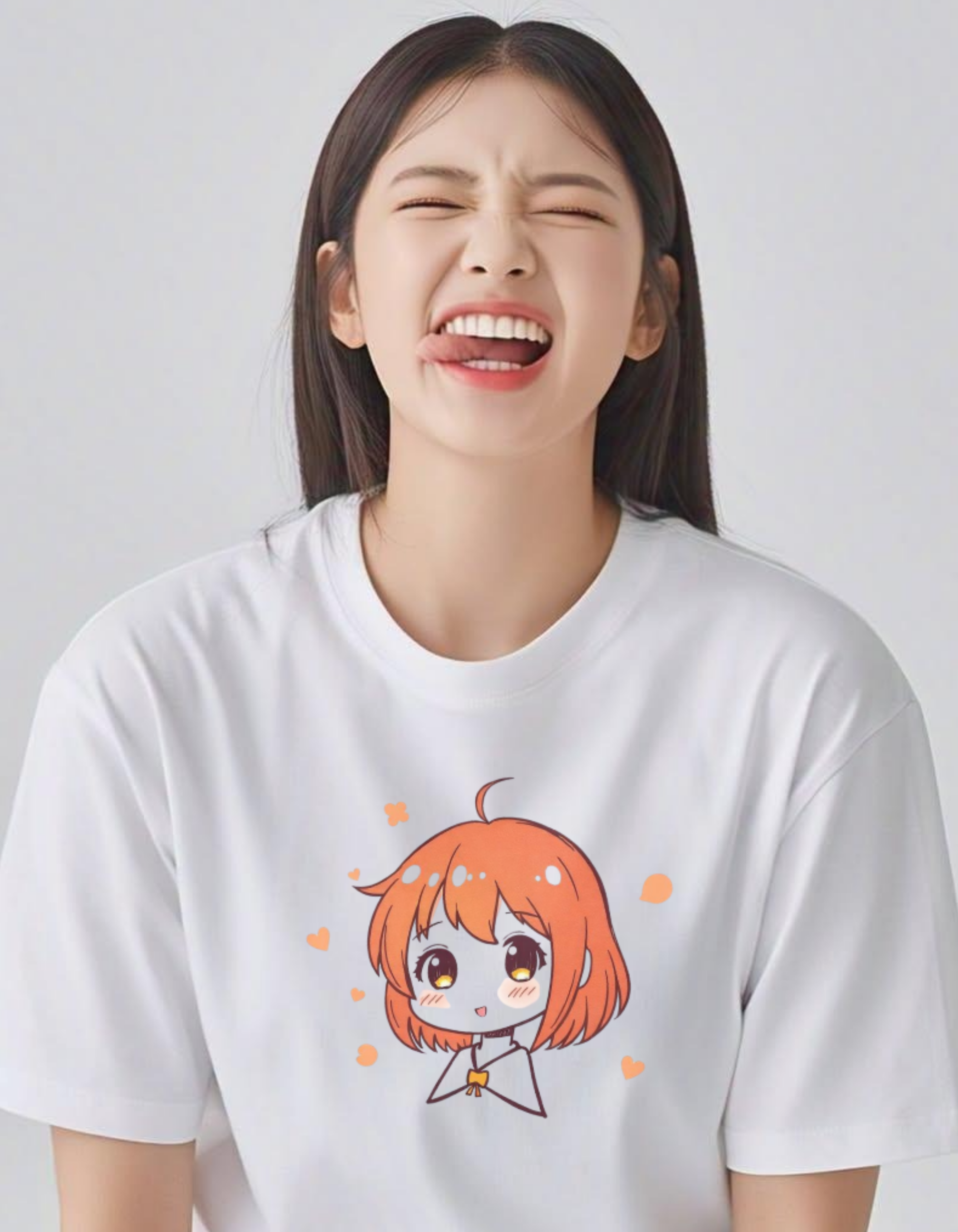 Anime Girl Graphic Print T-Shirt