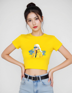 Graphic Print Crop Top – Casual & Chic Streetwear